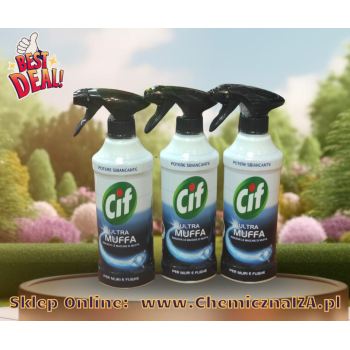 Włoski Cif Ultra Muffa – Potężna broń przeciwko pleśni!  500 ml za 19,50 zeta.