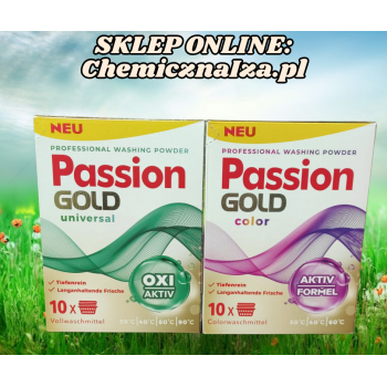 Niemiecki Passion Gold to profesjonalny proszek na 10 prań  za 8,00 zeta