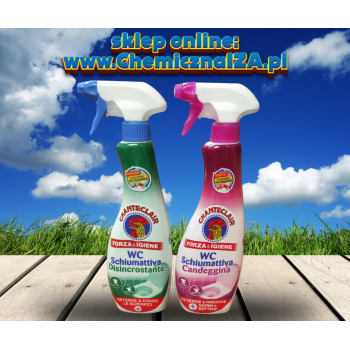 Włoski Chanteclair WC Schiumattiva: Siła i higiena w jednym! 625 ml za 17,00 zeta.