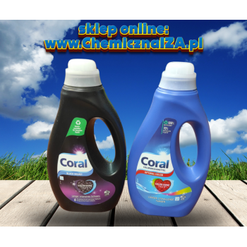 Niemiecki Coral 20 prań za 23,00 zeta.