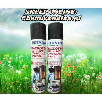 Niemiecki HEITMANN BACKOFEN GRILL- UND KAMINGLAS REINIGER  400 ml za 18,00 zeta