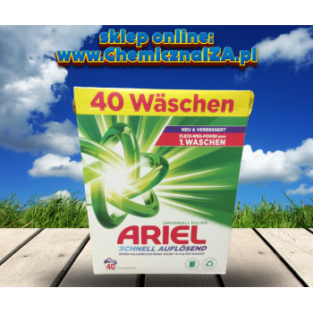 Niemiecki Ariel Universal+ Pulver - Proszek do prania 40 prań za 63,00 zeta