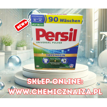 Niemiecki proszek PERSIL na 90 prań za 114,00 zeta.
